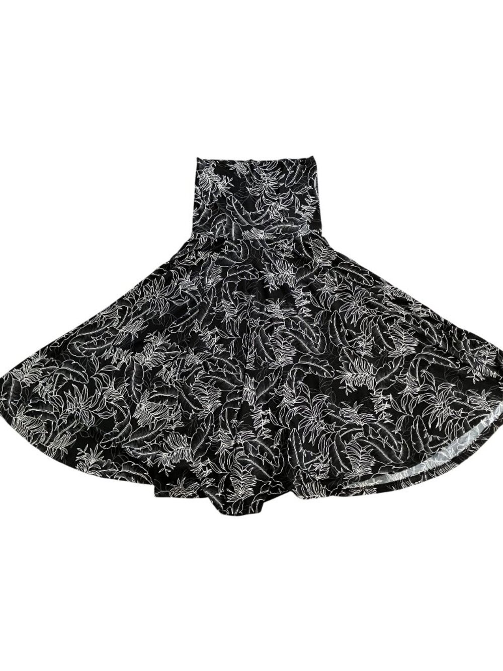Lapis Convertible Maxi Skirt / Strapless Dress Size Medium Black Floral